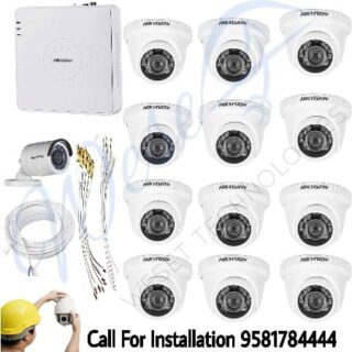 Hikvision CCTV 13 Camera 2MP 1 bullet 12 dome HD 8ch DVR Combo set
