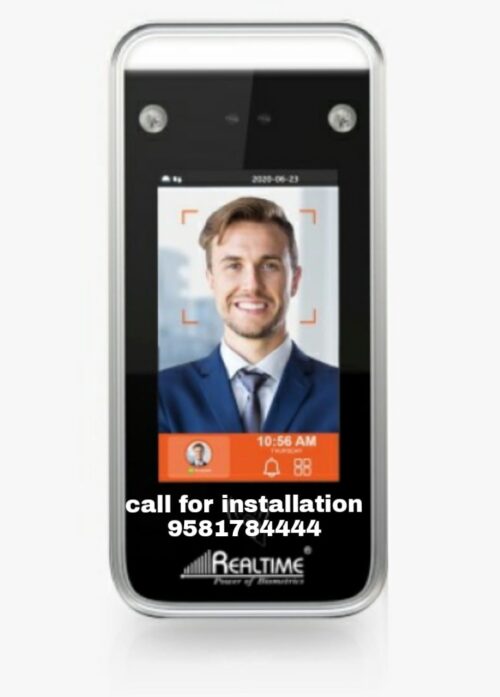 Realtime PRO 1100+ WIFI Biometric High Speed Long Range Face Recognition Without Power Supply 
