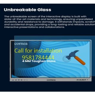 CORNEA 65inch 4K UHD TOUCH SCREEN LED TV Ultra Touch DISPLAY INTERACTIVE FLAT PANEL Android 13 Ideal for Schools ,College, Institute, Home And Office Windows(Optional)