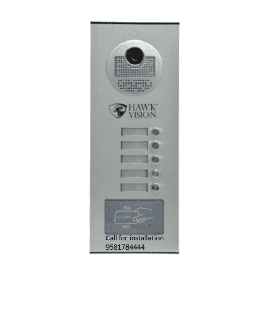 HAWKVISION VDP FIVE BELL OUTDOOR WITH RFID FUNCTION HV-D4-5-OU