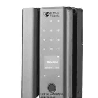 HAWKVISION GLASS DOOR LOCK HV-SDL-GL-100R ACCESS WITH CARD FINGERPRINT AND PASSWORD