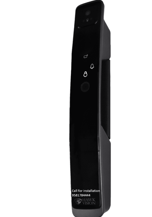 4 WAY ACCESS HAWK VISIO SMART DOOR LOCK HV-SDL-F75-M FACE FINGERPRINT CARD AND PASSWORD