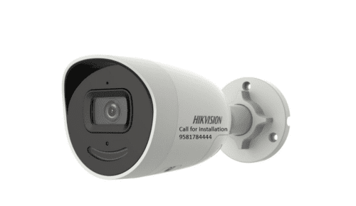 HIKVISION 4MP AcuSense Strobe Light DS-2CD2046G2-IU/SL and Audible Warning Fixed Mini Bullet Network CCTV Camera Water and Dust Resistant IP67
