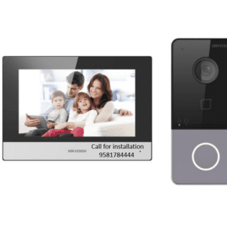 HIKVISION IP VIDEO INTERCOM KIT DS-KIS603-P VDP BUILT-IN MIC, SPEAKER, CAMERA 7-INCH TFT COLOR TOUCH SCREEN VIDEO DOOR PHONE SECURITY CAMERA