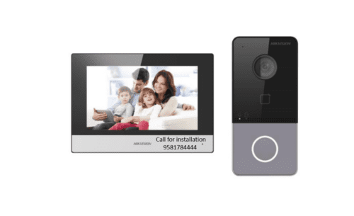 HIKVISION IP VIDEO INTERCOM KIT DS-KIS603-P VDP BUILT-IN MIC, SPEAKER, CAMERA 7-INCH TFT COLOR TOUCH SCREEN VIDEO DOOR PHONE SECURITY CAMERA