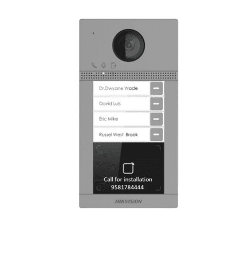 HIKVISION 4BOTTUON VILLA DOOR STATION ACCESS CONTROL VDP DS-KV8413-WME1 BUILTI-IN 2MP HD CAMERA IR SUPPORT IP65