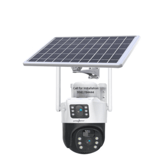 Active Pixel Solar 2MP+2MP Lence 4G CCTV Camera Audio Support