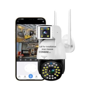 Conbre 4G 3+3MP Dual Lence Outdoor Wireless Solar CCTV Camera