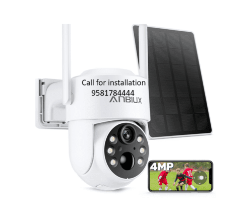 ANBIUX 2.5K 4MP Solar Security CCTV Cameras Wireless Outdoor