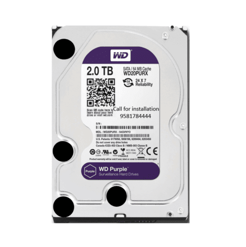 WD Purple Surveillance 2TB CCTV Camera Hard Disk