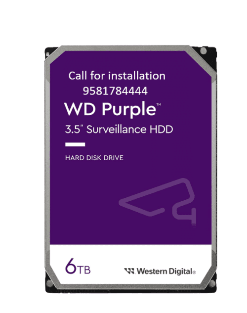 WD Purple 6TB Surveillance Hard Disk Drive for CCTV
