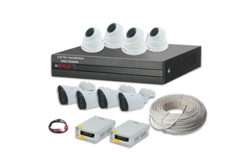 CP Plus 2.4MP CCTV Camera Combo 8Cameras with 8CH DVR