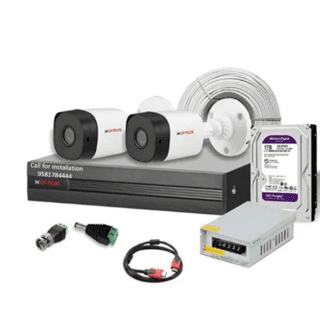 CP Plus 2.4MP 2Pcs Bullet CCTV Camera with 4CH DVR Combo