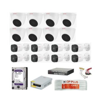 CP PLUS 16CH DVR 2.4MP 8Indoor and 8Outdoor CCTV Combo