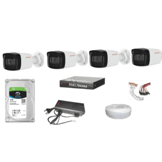 CP Plus 5MP 4Channel DVR and4Bullet Cameras Combo KIT