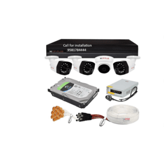 CP Plus 5MP 4Camera Combo Kit 4Ch DVR 1Dome 3Bullet