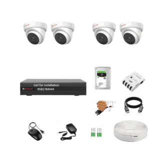CP Plus 4Channel DVR 5MP 4Dome Cameras Audio Combo set
