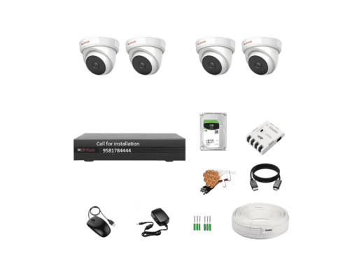 CP Plus 4Channel DVR 5MP 4Dome Cameras Audio Combo set