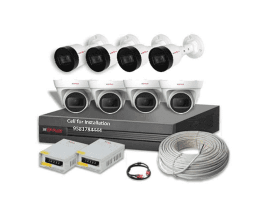 CP Plus 5MP 4Bullet 4Dome Camera 8Channel DVR Combo Set
