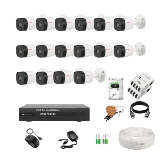 CP Plus 16Channel DVR 5MP 16Bullet Cameras Combo Audio Recording