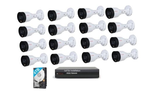 CP PLUS 16Channel NVR 2MP 16Color IP Bullet Cameras Combo