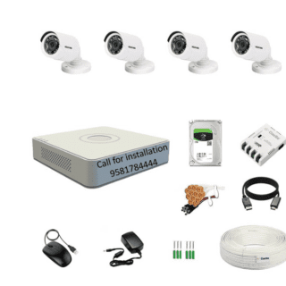 HIKVISION 4Channel DVR 2MP 4Bullet Cameras Combo