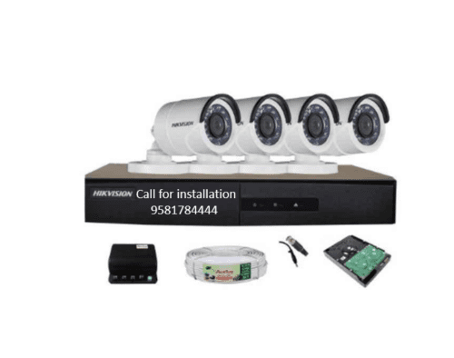 Hikvision 720P 4Bullet Camera 500GB Hardisk 4Channel DVR Kit