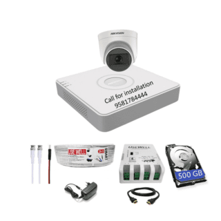 HIKVISION 4Channel DVR with 5MP 1Dome Audio Cameras Combo