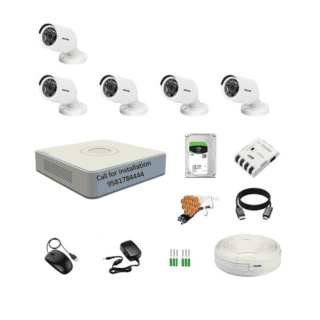 HIKVISION 8Channel DVR with 2MP 5Bullet Cameras 1TB HDD Combo