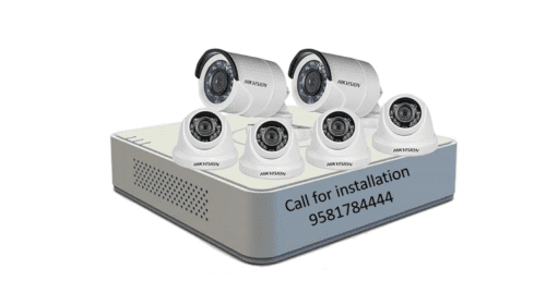 Hikvision 8Channel DVR and 2Bullet 4Dome Cameras Combo 1TB HDD
