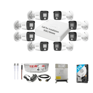 HIKVISION Full HD 8Channel DVR with 2MP 8Outdoor Cameras Combo