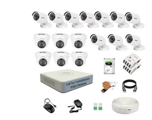 HIKVISION 16Channel DVR with 2MP 6Dome 10Bullet Cameras Combo