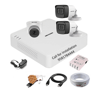 HIKVISION 5MP 4Channal DVR 2Bullet 1Dome Camera Combo