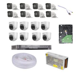 HIKVISION DVR 16Channel HD Camera Set 5MP 8Bullet 8Dome Cameras