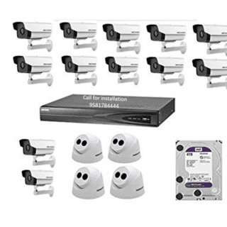 HIKVISION 16Channel HD NVR 12BULLET 4Dome Camera 4TB HDD Combo