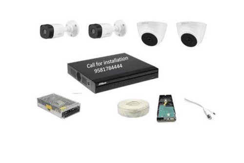Dahua 2MP Cameras Combo With 4Channel DVR 2Dome 2Bullet Camera
