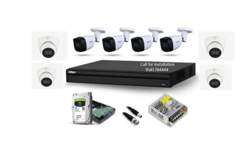 Dahua 2mp 8Cameras with 8Channel DVR Combo 4Bullet 4Dome