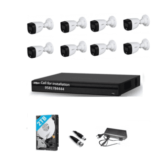 DAHUA 5MP Night Colour Vision FHD CCTV 8Camera Combo Bullet