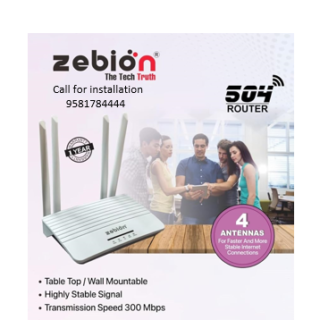 Zebion 504 Wi-Fi Router 4g and 5g sim Supported