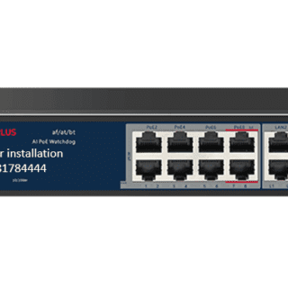 CP Plus 8Gigbite and 2SFP AI PoE Switch CP-ANW-GPU8G2F2-N12