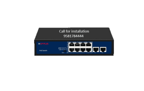 8Gigabit PoE Ports with 2Uplink PoE Switch CP Plus CP-DNW-GPU8G2-96-V4