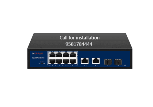 10Ports PoE Switch and 2SFP Ports CP Plus CP-DNW-GPU8G2F2-96