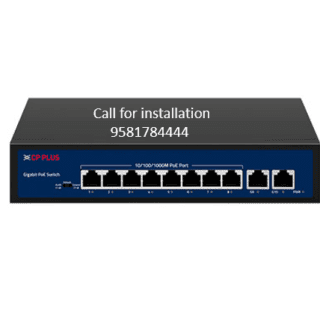 CP Plus 10Ports Switch 2Gigabit Uplink Ports PoE Switch CP-DNW-GPU8G2-96-V3
