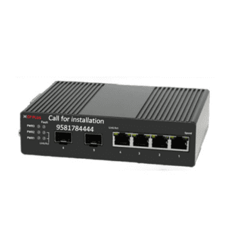 CP Plus 4Port Gigabit and 2Port SFP PoE Switch CP-ANW-GPM4F2T-N12