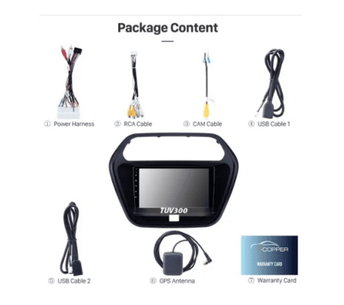 Mahindra TUV300 9 Inch Touch LCD Display Built-in GPS - Image 2