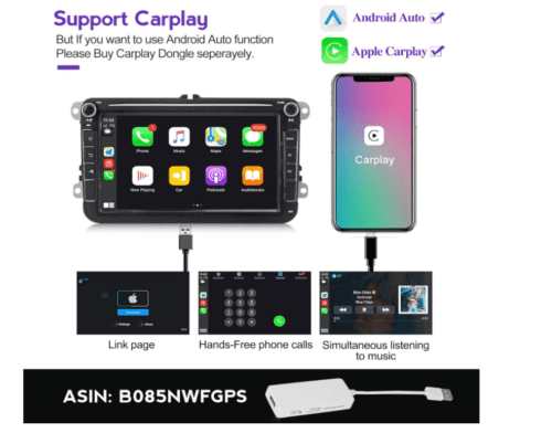 MekedeTech Android 8 inch Touch Screen for VW Cars - Image 5