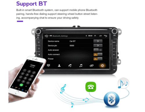 MekedeTech Android 8 inch Touch Screen for VW Cars - Image 6