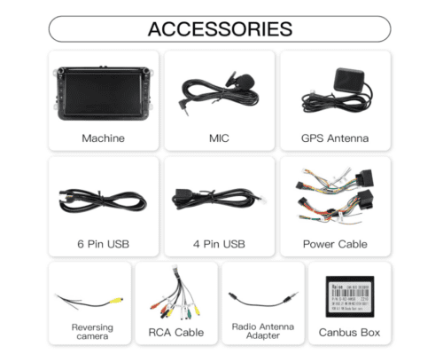 MekedeTech Android 8 inch Touch Screen for VW Cars - Image 7