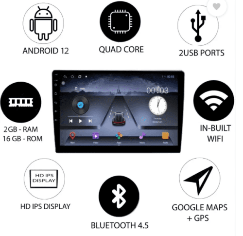 Aksmy 9-Inch Android LED Display New Honda Civic Car Stereo - Image 3