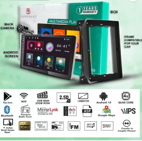 ABR BUMPBEAT 9Inch Android Touch Screen for Renault Kiger Stereo - Image 2